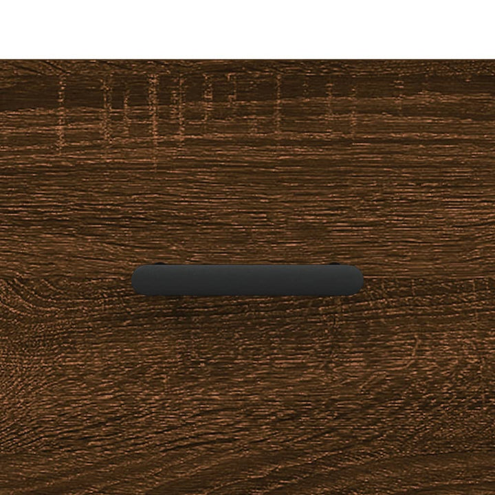 Hoge kast 69,5x34x180 cm bewerkt hout bruin eikenkleur