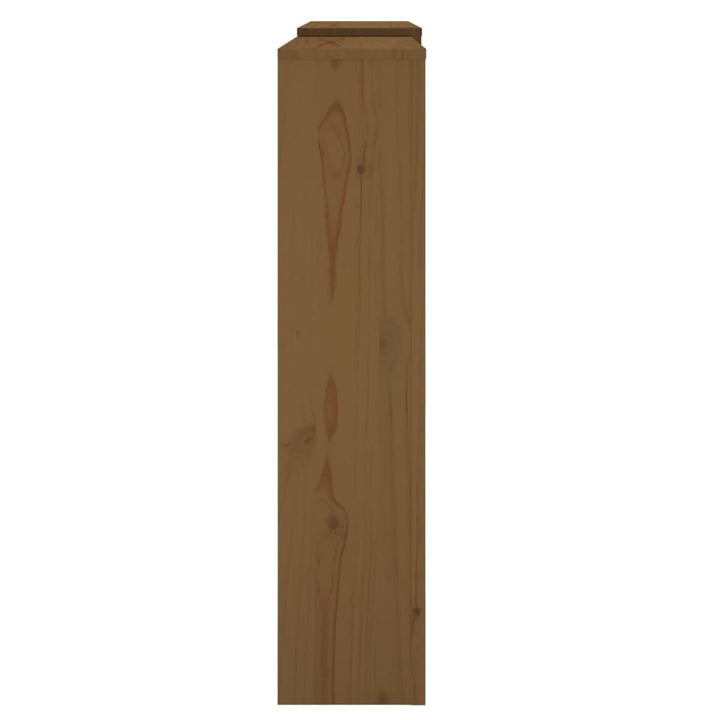 Radiatorombouw 210x21x85 cm massief grenenhout honingbruin