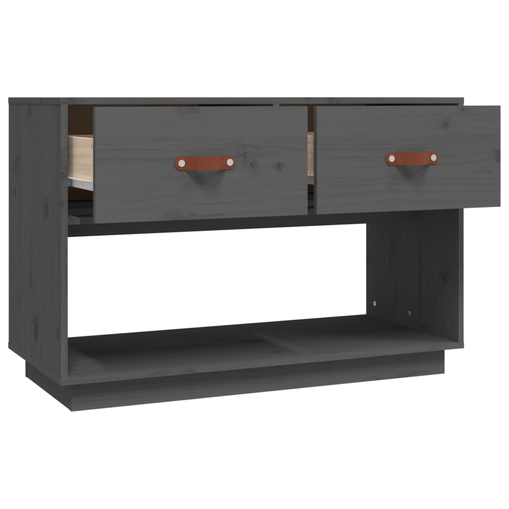 Tv-meubel 90x40x60 cm massief grenenhout grijs