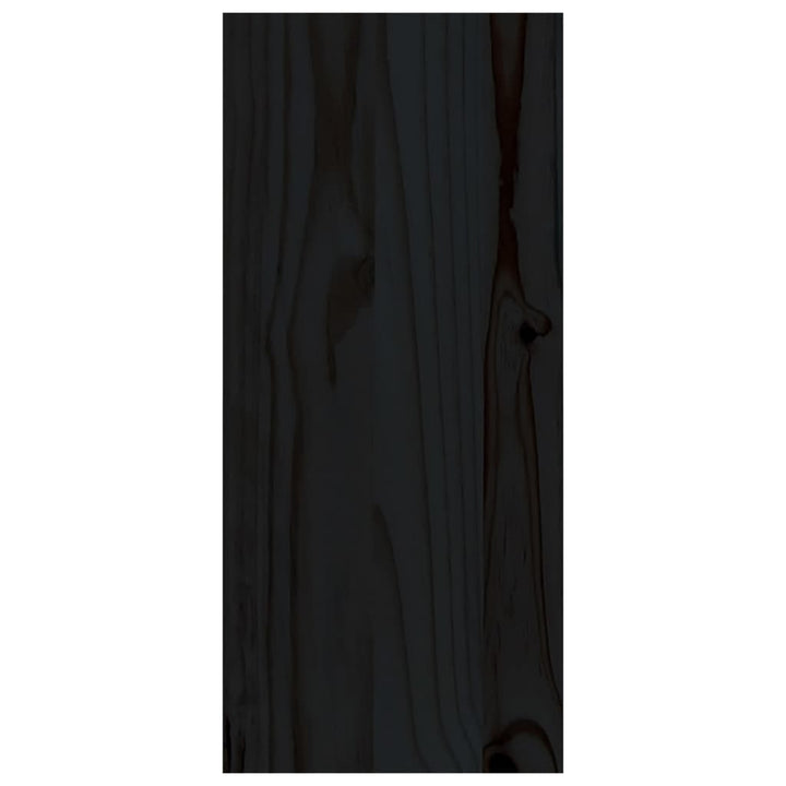 Wijnkast 56x25x56 cm massief grenenhout zwart