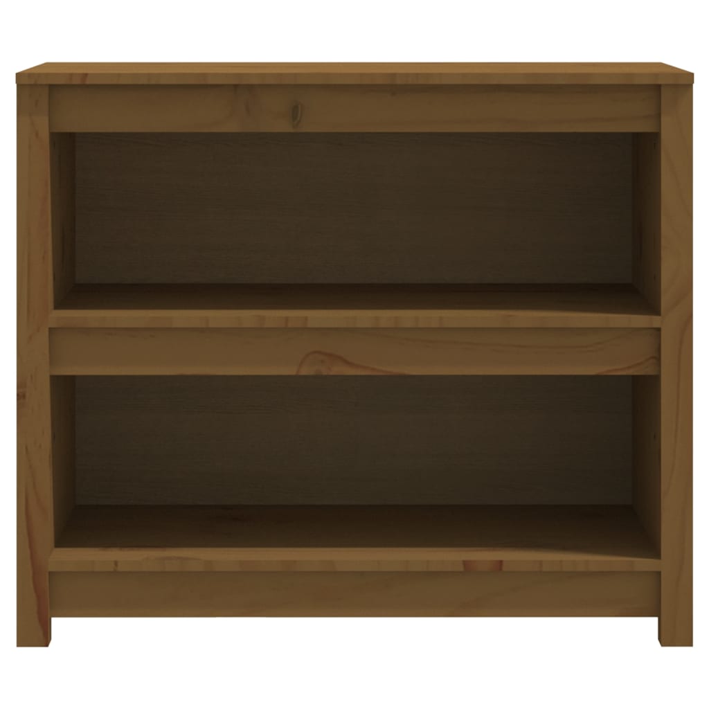 Boekenkast 80x35x68 cm massief grenenhout honingbruin