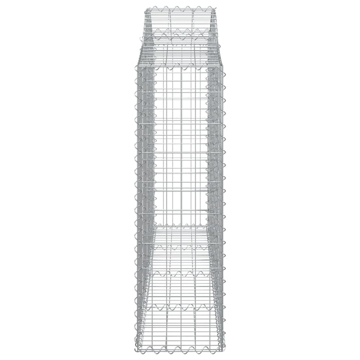 Schanskorven 2 st gewelfd 200x30x100/120 cm ijzer