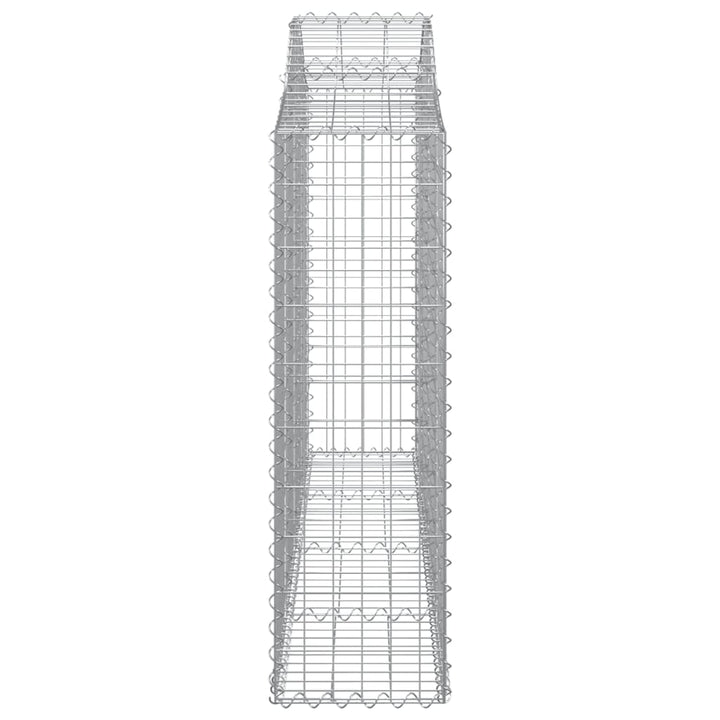 Schanskorven 15 st gewelfd 200x30x100/120 cm ijzer