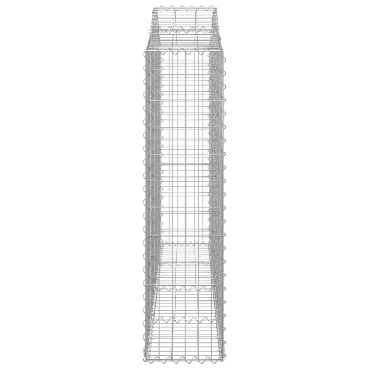 Schanskorven 11 st gewelfd 200x30x120/140 cm ijzer