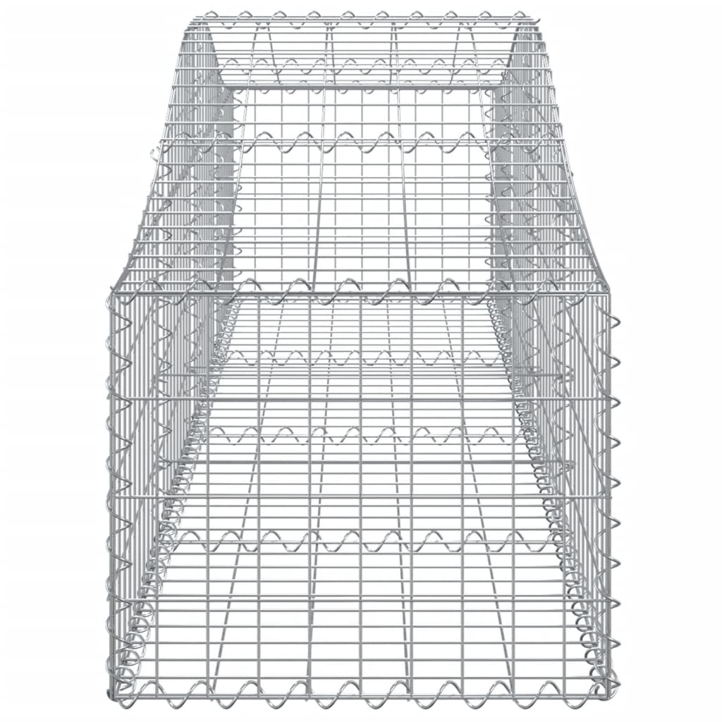 Schanskorven 6 st gewelfd 200x50x40/60 cmgegalvaniseerd ijzer