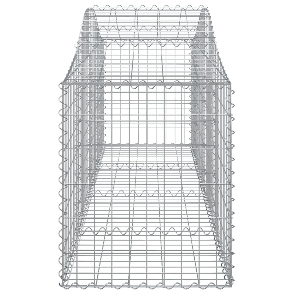 Schanskorven 13 st gewelfd 200x50x60/80 cm gegalvaniseerd ijzer