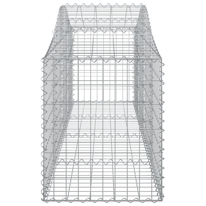 Schanskorven 13 st gewelfd 200x50x60/80 cm gegalvaniseerd ijzer