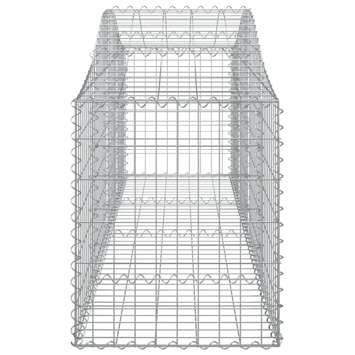 Schanskorven 18 st gewelfd 200x50x60/80 cm gegalvaniseerd ijzer