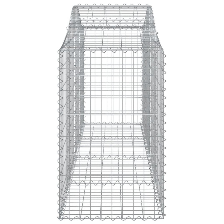 Schanskorven 12 st gewelfd 200x50x80/100 cm ijzer