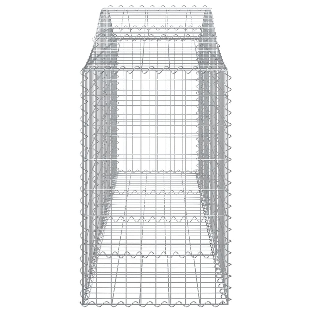 Schanskorven 15 st gewelfd 200x50x80/100 cm ijzer