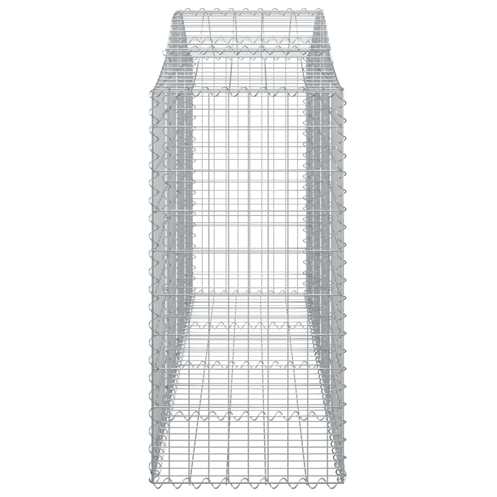 Schanskorven 2 st gewelfd 200x50x100/120 cm ijzer