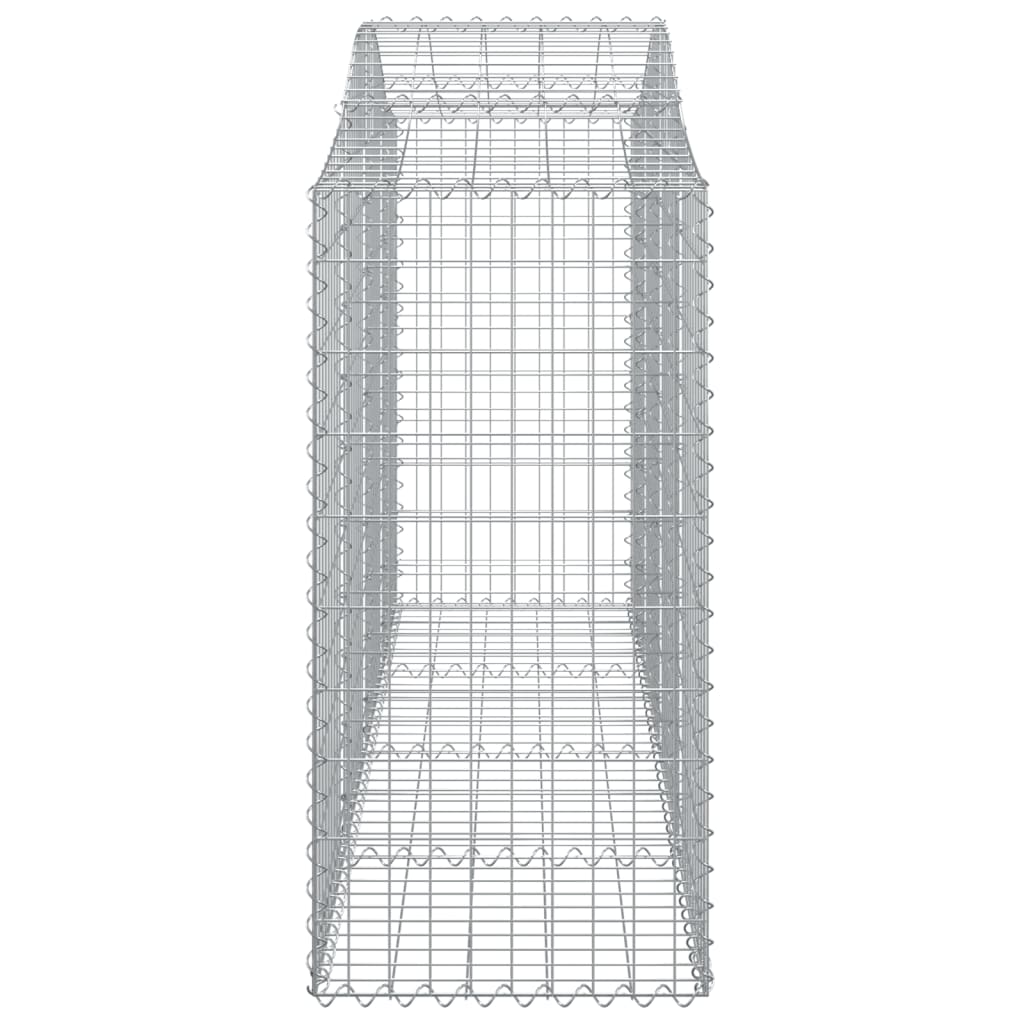 Schanskorven 9 st gewelfd 200x50x100/120 cm ijzer