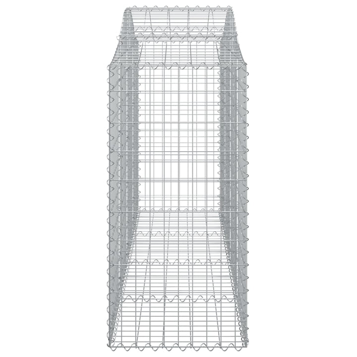 Schanskorven 9 st gewelfd 200x50x100/120 cm ijzer