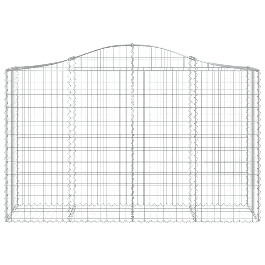 Schanskorven 11 st gewelfd 200x50x120/140 cm ijzer