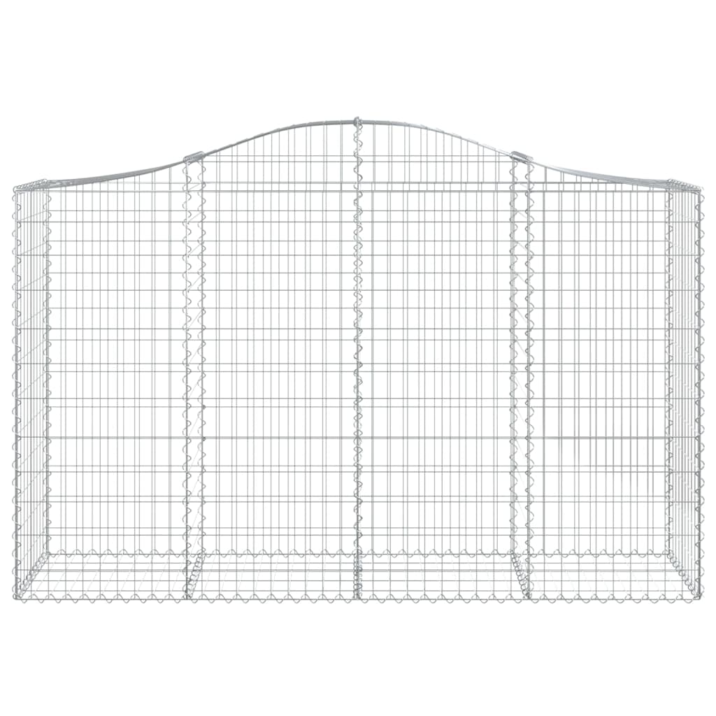 Schanskorven 15 st gewelfd 200x50x120/140 cm ijzer