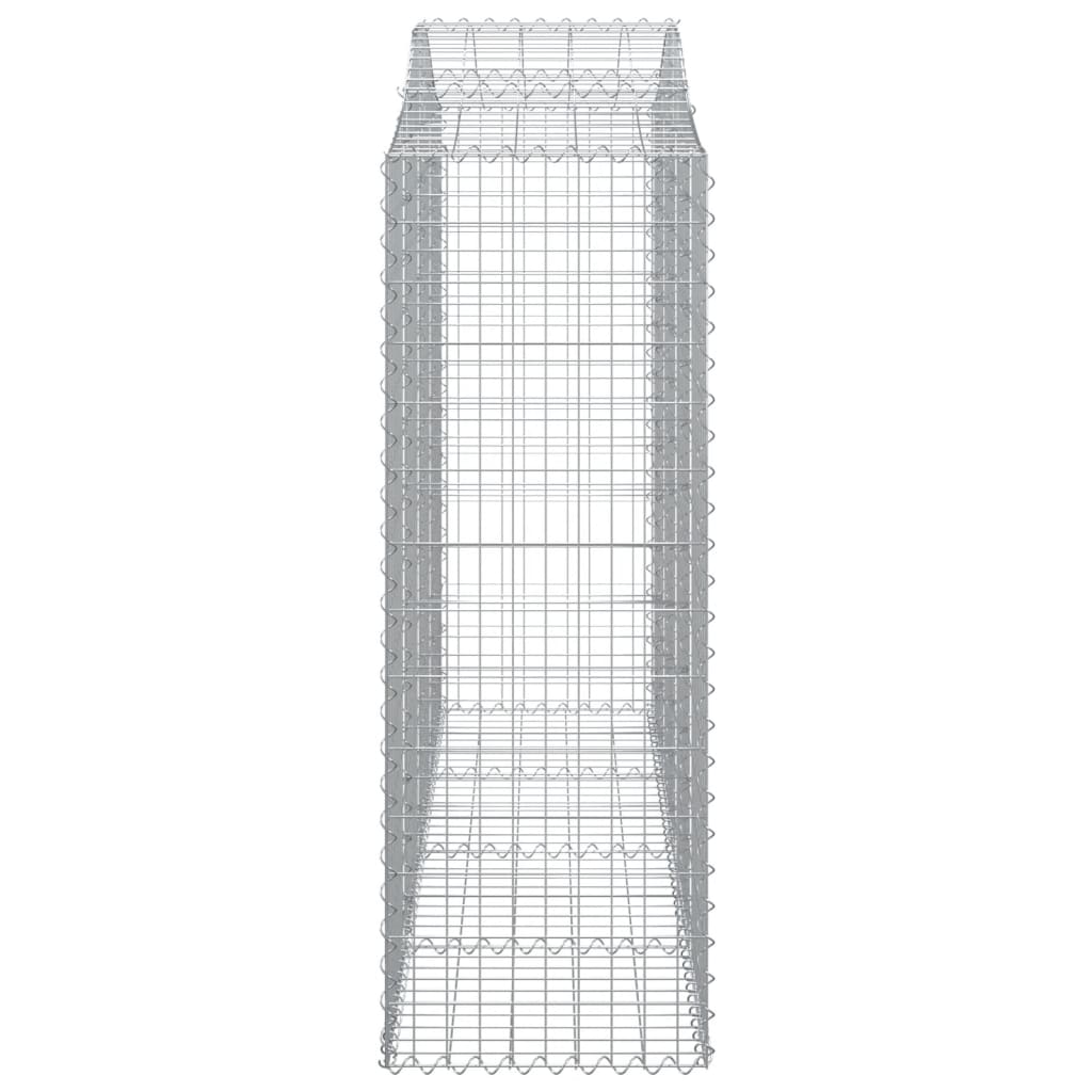 Schanskorven 2 st gewelfd 200x50x140/160 cm ijzer