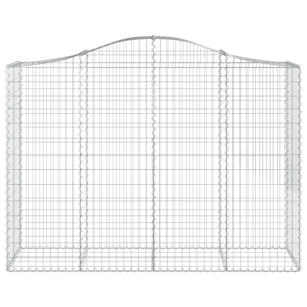 Schanskorven 7 st gewelfd 200x50x140/160 cm ijzer