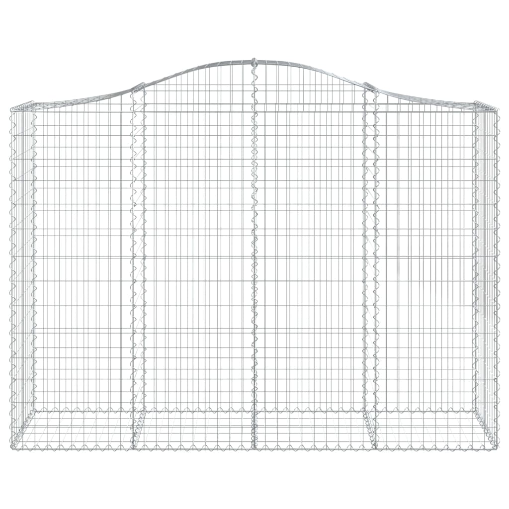 Schanskorven 9 st gewelfd 200x50x140/160 cm ijzer