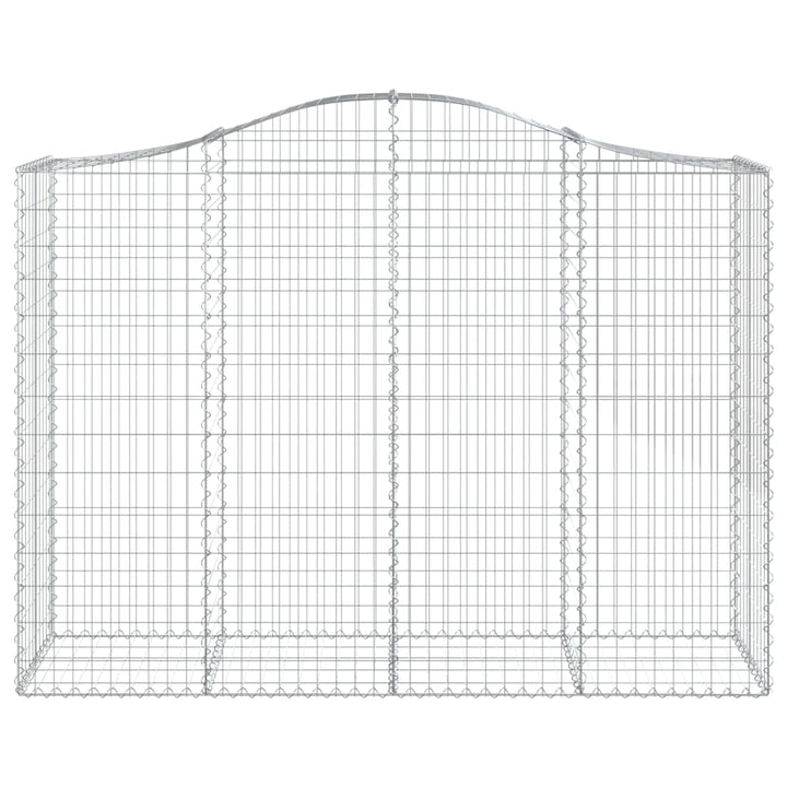 Schanskorven 9 st gewelfd 200x50x140/160 cm ijzer