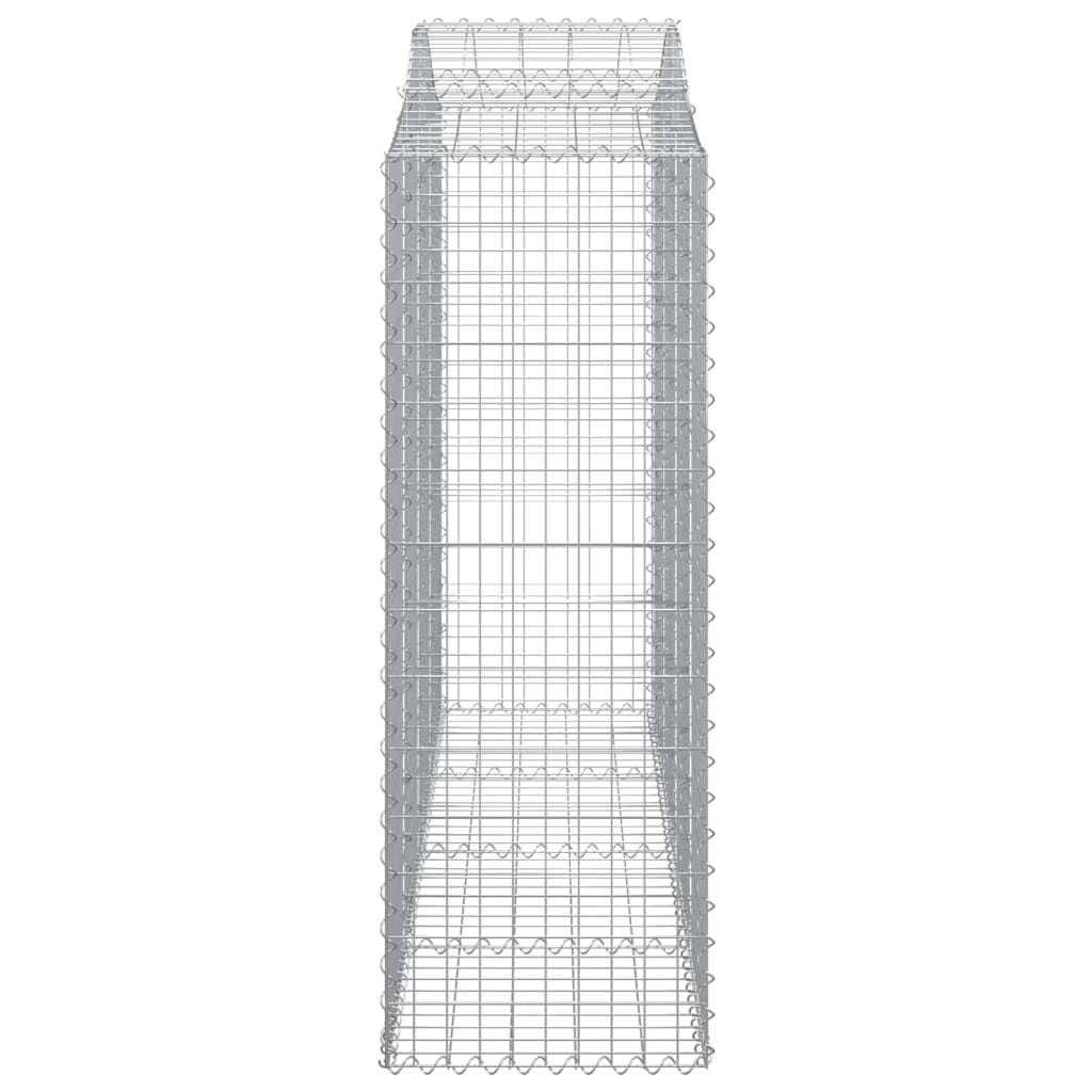 Schanskorven 11 st gewelfd 200x50x140/160 cm ijzer