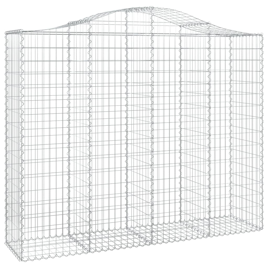 Schanskorven 2 st gewelfd 200x50x160/180 cm ijzer