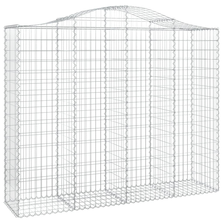 Schanskorven 2 st gewelfd 200x50x160/180 cm ijzer