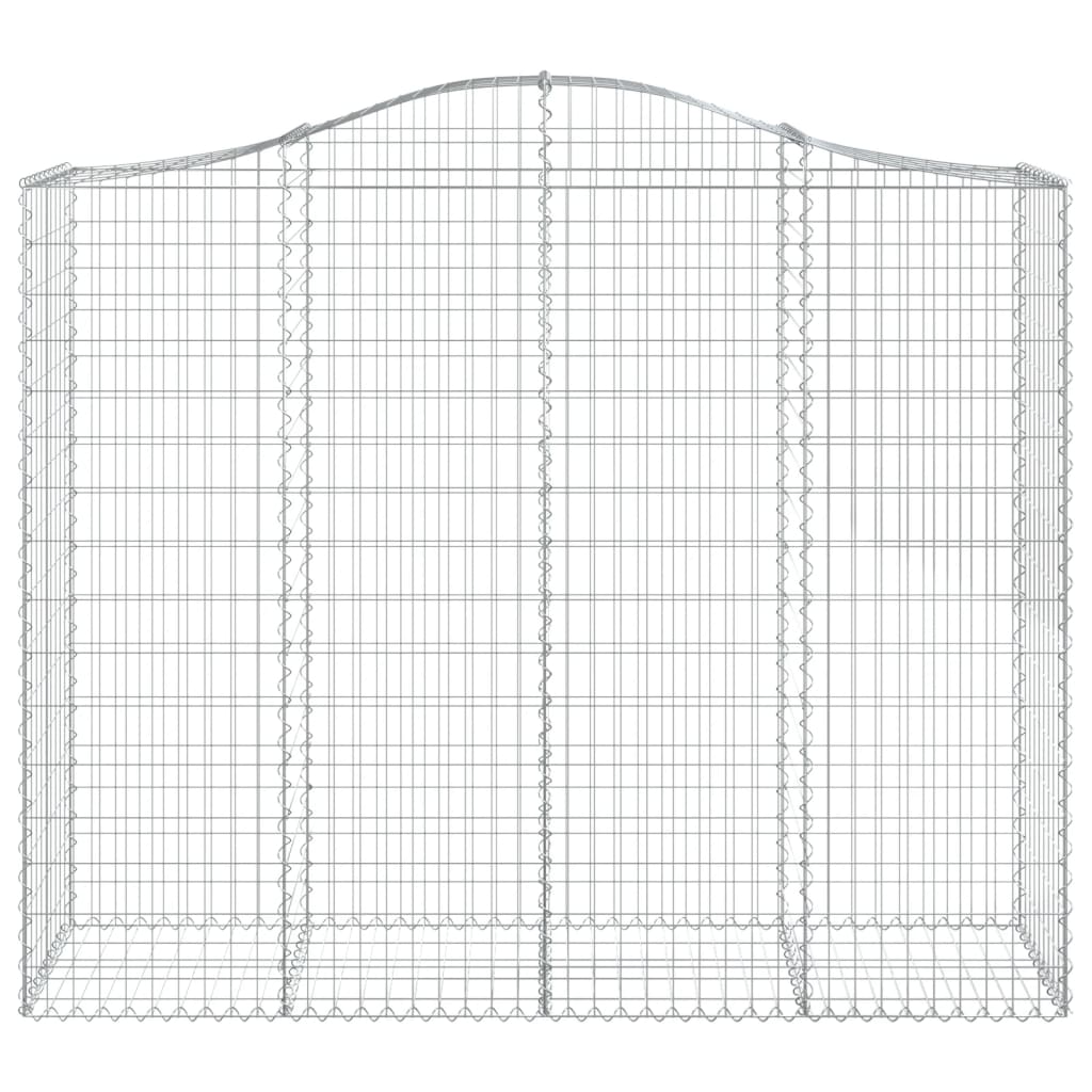 Schanskorven 2 st gewelfd 200x50x160/180 cm ijzer