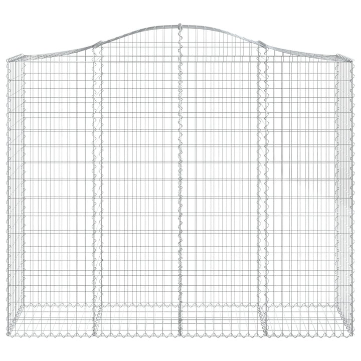 Schanskorven 2 st gewelfd 200x50x160/180 cm ijzer