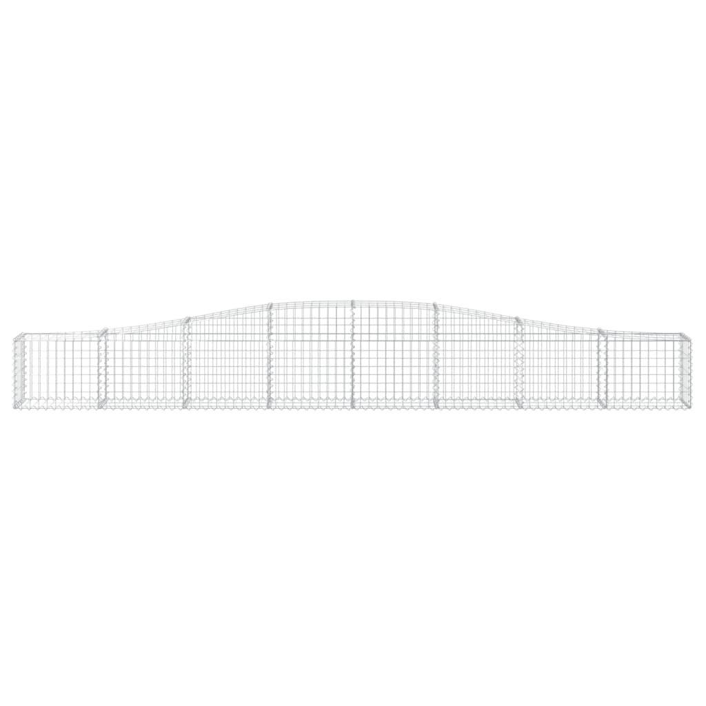 Schanskorven 3 st gewelfd 400x30x40/60 cm ijzer