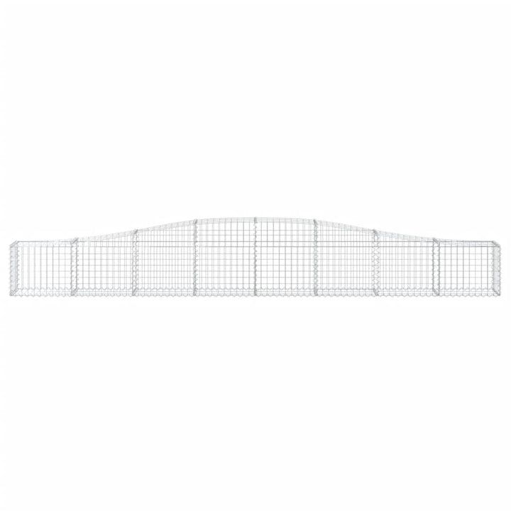 Schanskorven 5 st gewelfd 400x30x40/60 cm ijzer