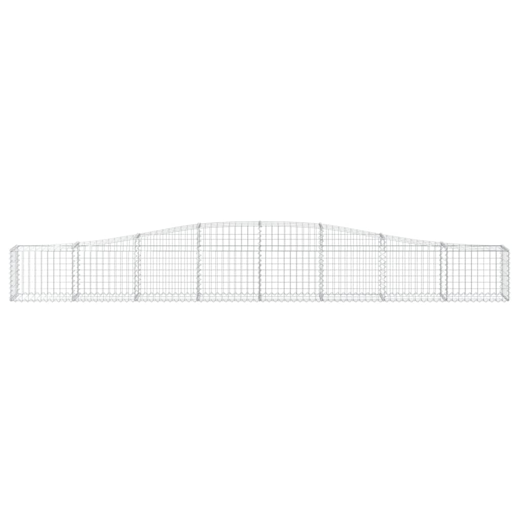 Schanskorven 7 st gewelfd 400x30x40/60 cm ijzer