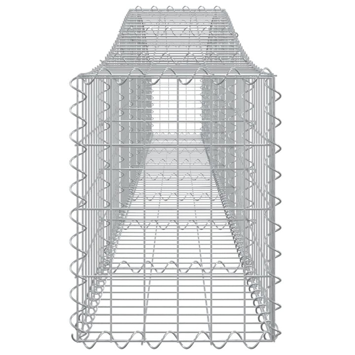 Schanskorven 9 st gewelfd 400x30x40/60 cm ijzer