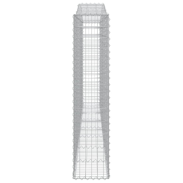 Schanskorven 7 st gewelfd 400x30x140/160 cm ijzer