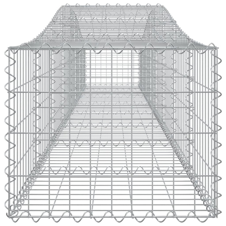 Schanskorven 3 st gewelfd 400x50x40/60 cm ijzer