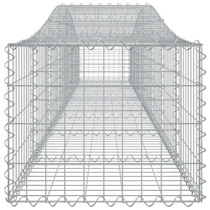 Schanskorven 5 st gewelfd 400x50x40/60 cm ijzer