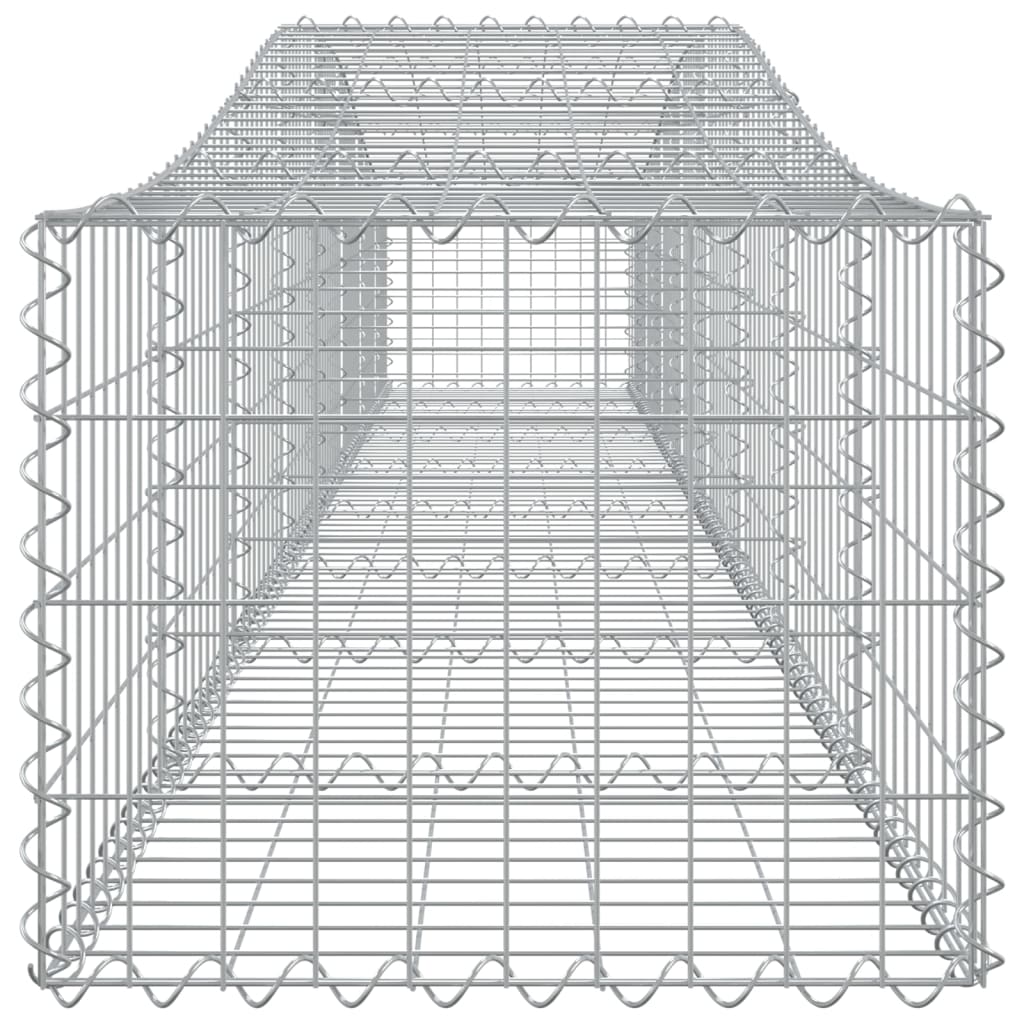 Schanskorven 6 st gewelfd 400x50x40/60 cm ijzer