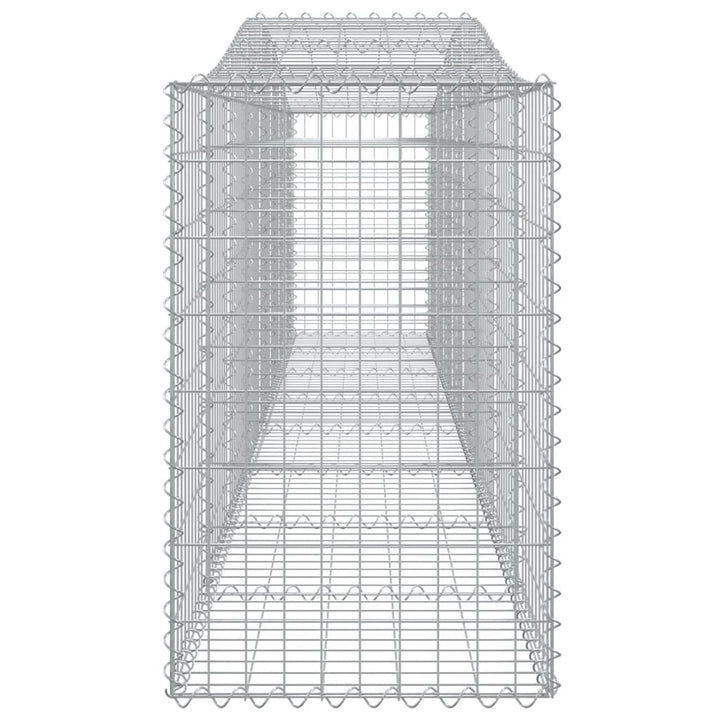 Schanskorven 15 st gewelfd 400x50x80/100 cm ijzer