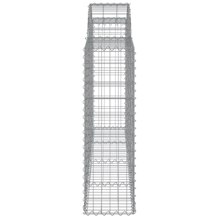 Schanskorven 7 st gewelfd 200x30x100/120 cm ijzer