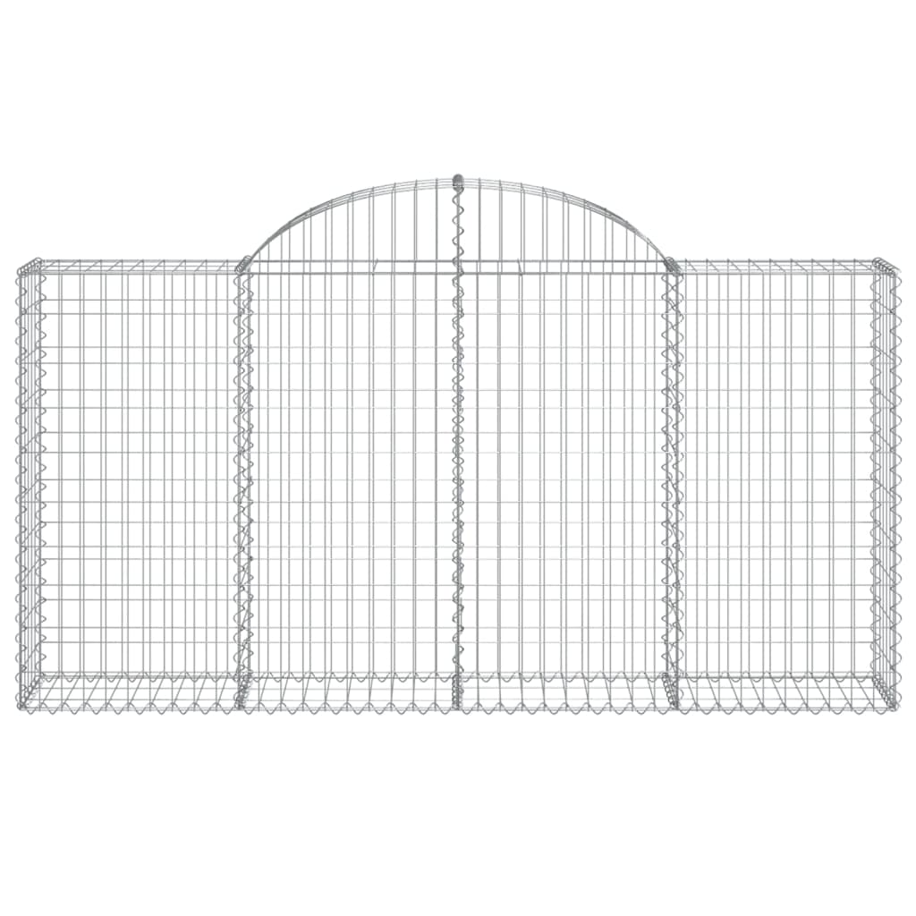 Schanskorven 14 st gewelfd 200x30x100/120 cm ijzer