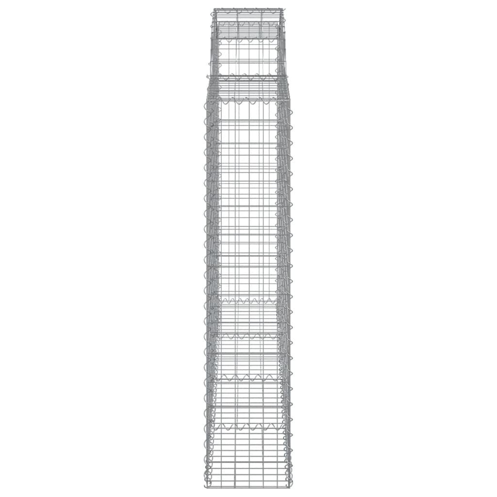 Schanskorven 3 st gewelfd 200x30x140/160 cm ijzer