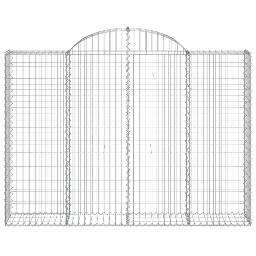 Schanskorven 6 st gewelfd 200x30x140/160 cm ijzer