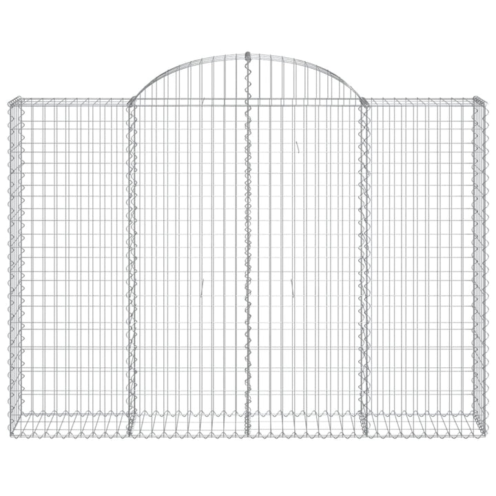 Schanskorven 6 st gewelfd 200x30x140/160 cm ijzer