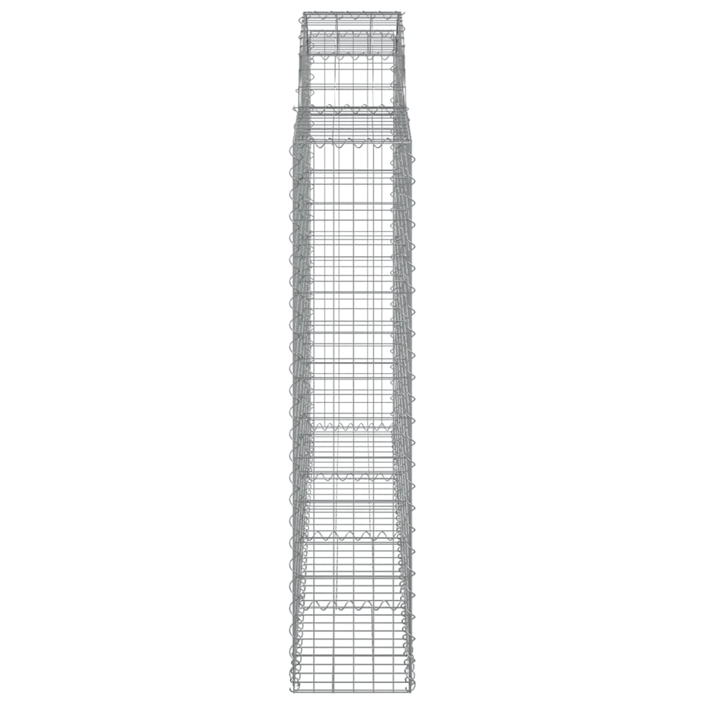 Schanskorven 6 st gewelfd 200x30x140/160 cm ijzer