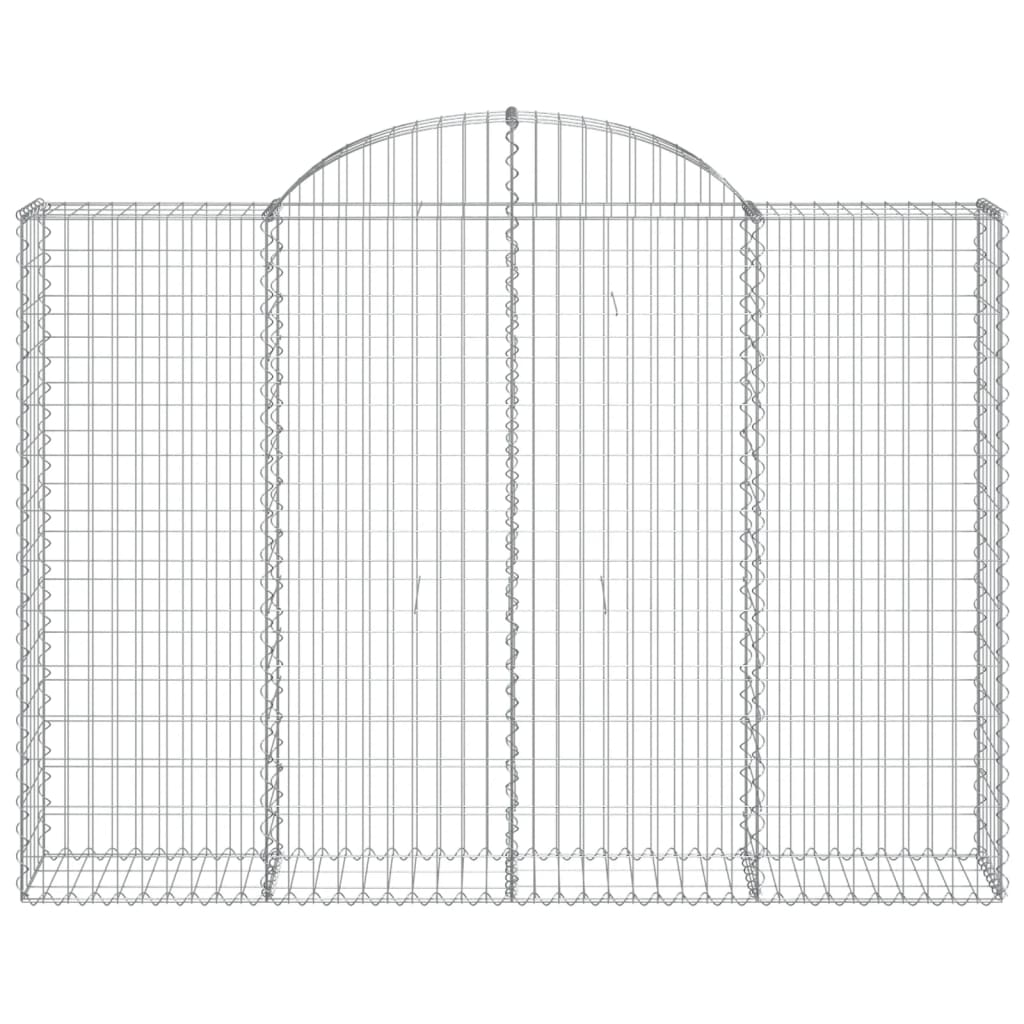 Schanskorven 8 st gewelfd 200x30x140/160 cm ijzer