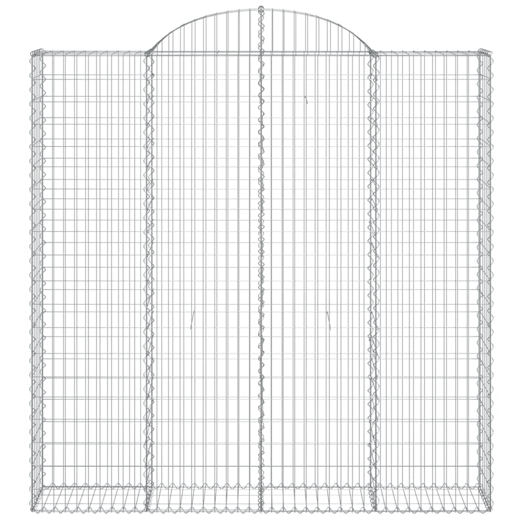 Schanskorven 4 st gewelfd 200x30x200/220 cm ijzer