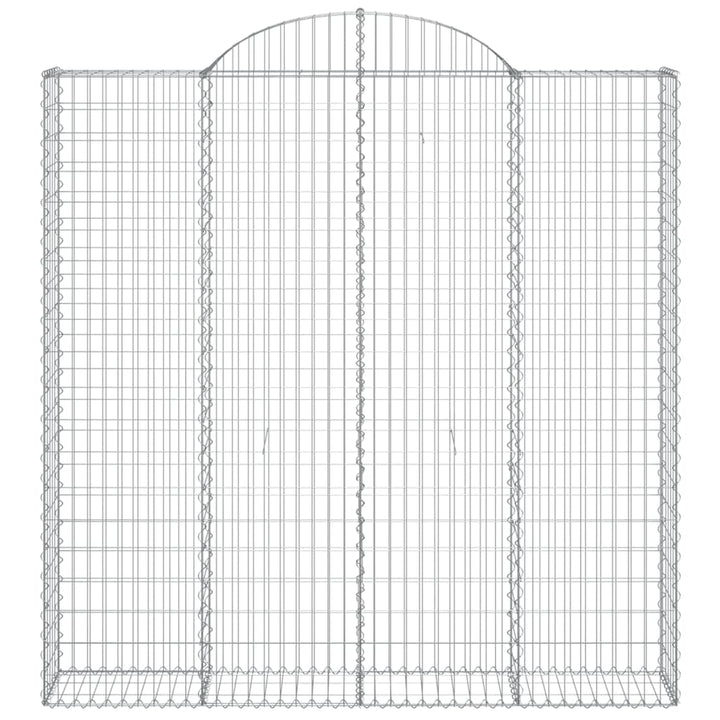 Schanskorven 4 st gewelfd 200x30x200/220 cm ijzer