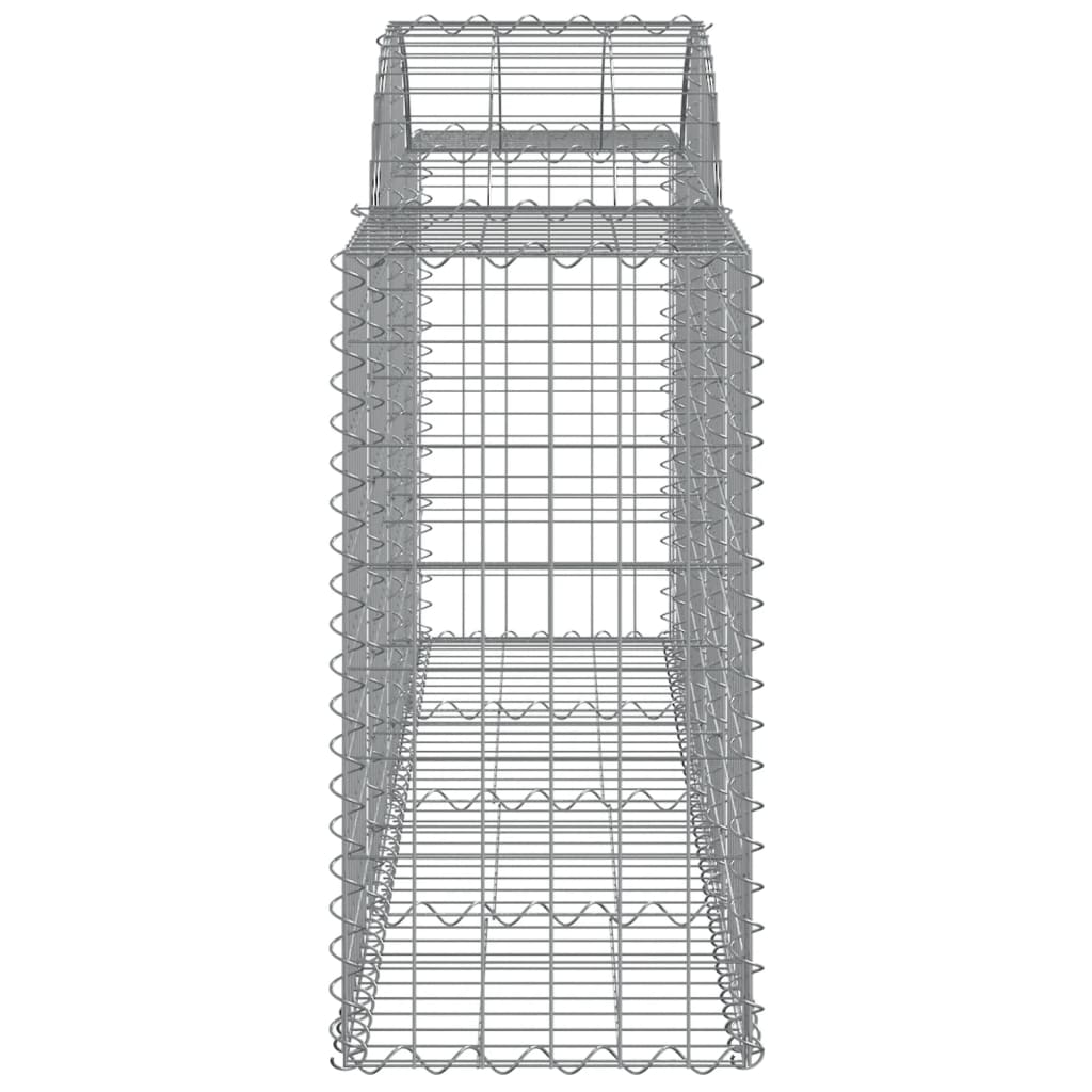 Schanskorven 5 st gewelfd 200x50x80/100 cm gegalvaniseerd ijzer