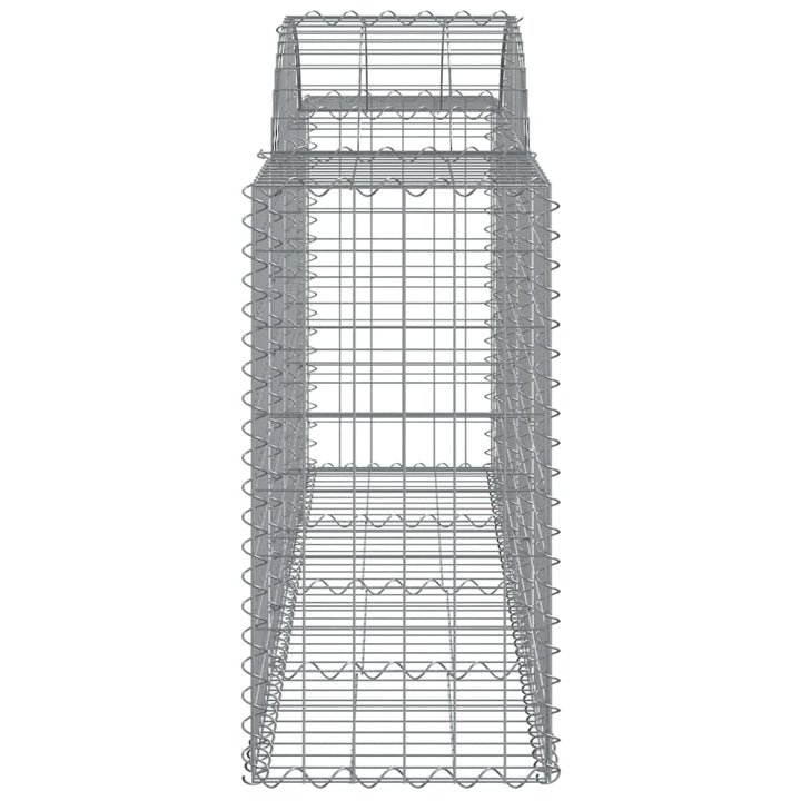 Schanskorven 6 st gewelfd 200x50x80/100 cm gegalvaniseerd ijzer