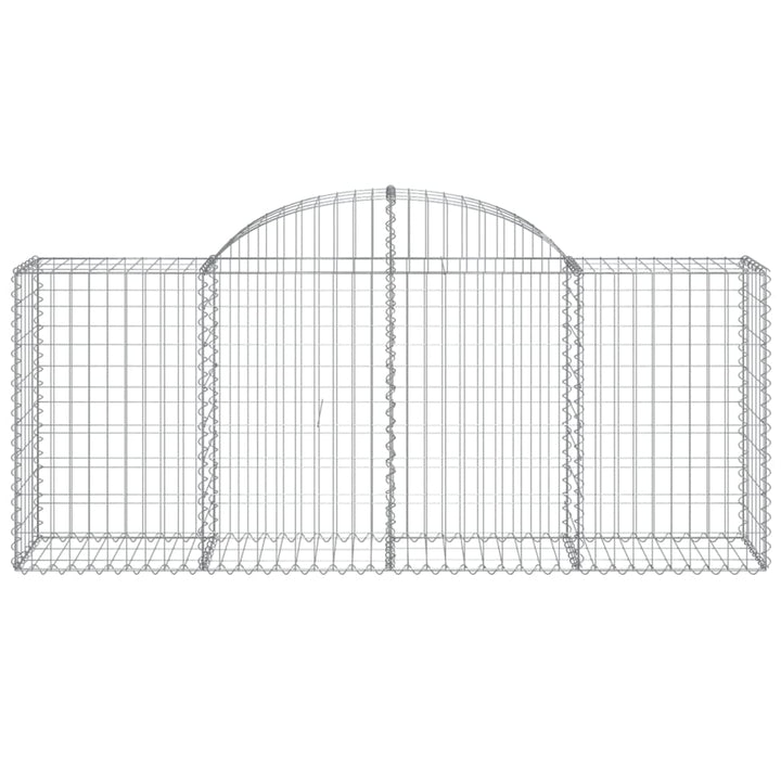 Schanskorven 11 st gewelfd 200x50x80/100 cm ijzer