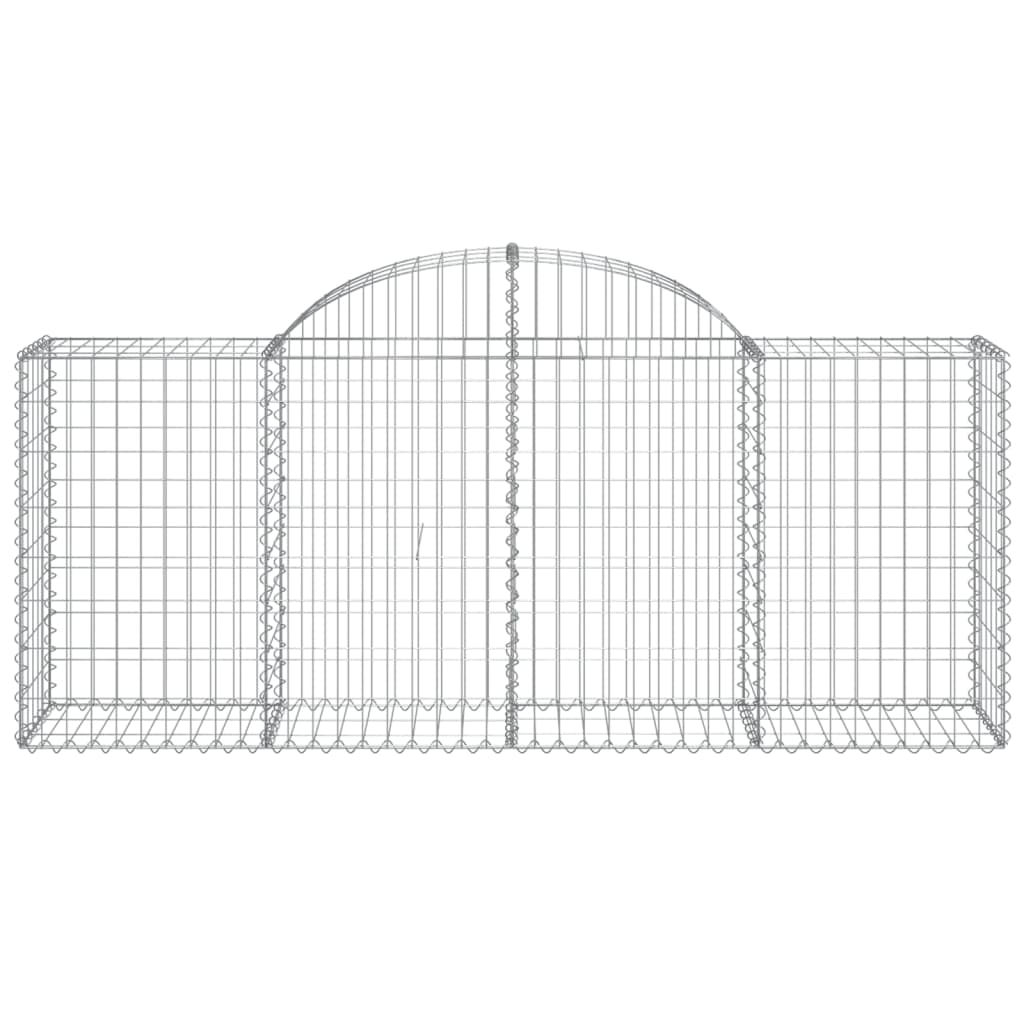 Schanskorven 12 st gewelfd 200x50x80/100 cm ijzer